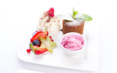 Schokokuchen mit flüssigem Kern Seerose